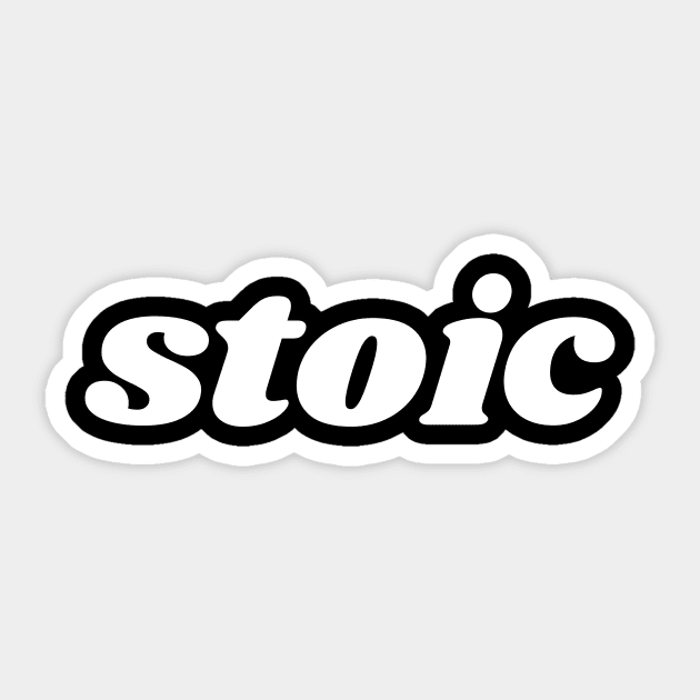 Stoic Sticker by twentysevendstudio